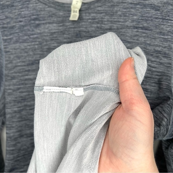 Under Armour Grey Gray Marled Long Sleeve Cold Gear Athletic Sporty Top Large - Picture 11 of 14